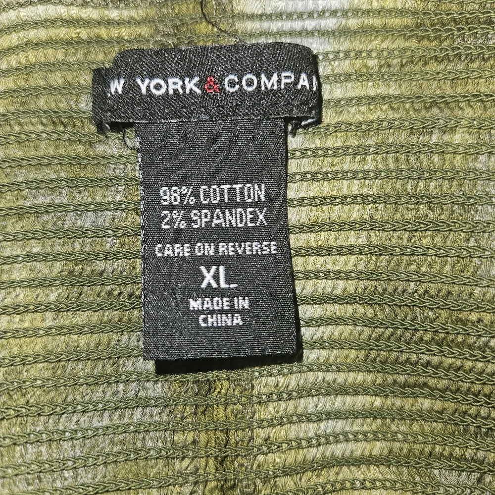 New York & Company Green & White Tie-Dye Maxi Dress - Size XL NWOT - Picture 7 of 8